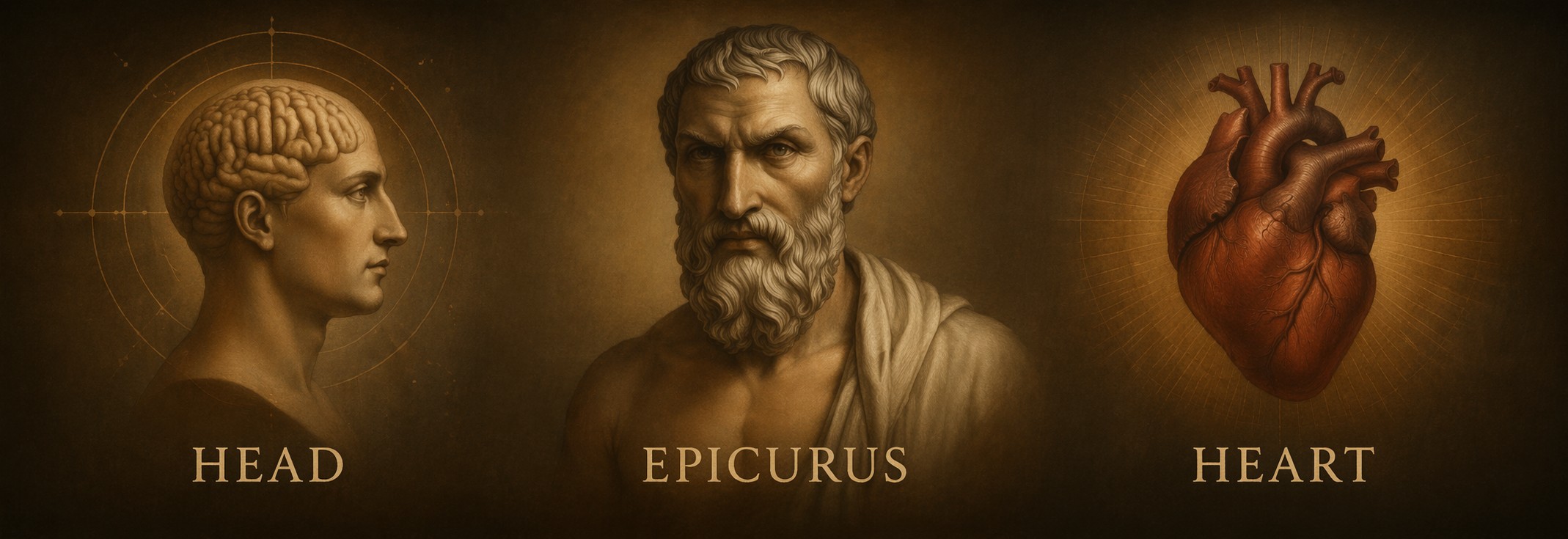 Head and Heart -- Jefferson and Epicurus on the goal of life